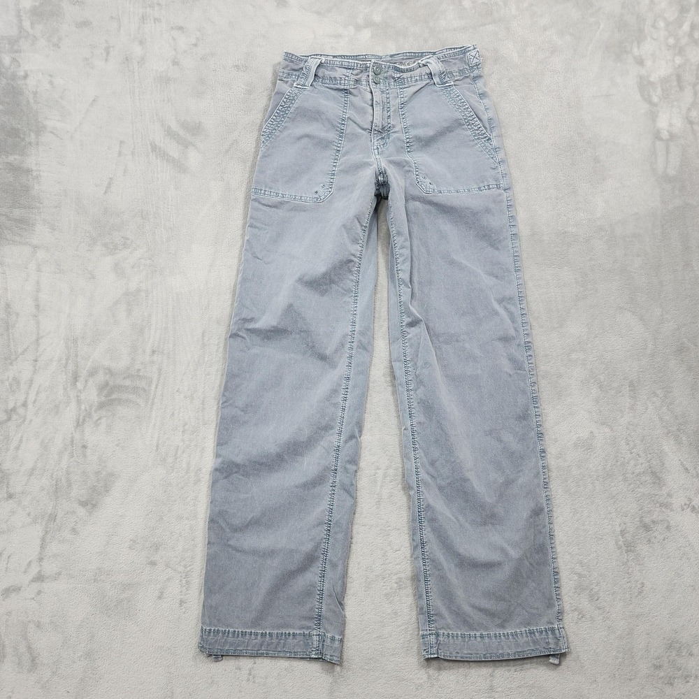 American Eagle Jeans Womens 0 Blue Stovepipe Mid Rise Straight Utility Stretch